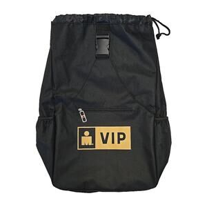 Viewsport Ironman VIP Canvas Backpack Cinch Sling Bag Triathlon Black Adjustable